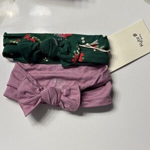 Kyte BABY Forest Green and Lavender Headband Duo